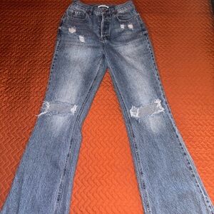 PacSun Light Blue High Rise Boot Cut Jeans